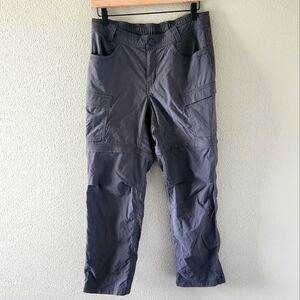REI Co-op Convertible Hiking Pants Size 10 Petite Gray Zip Off Shorts Cargo
